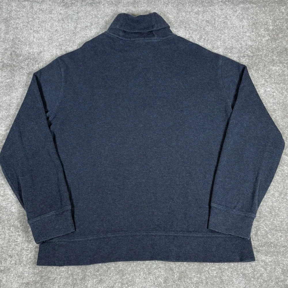 Polo Ralph Lauren Pullover Men's‎ XL Blue Shawl Neck Estate Ribbed Preppy